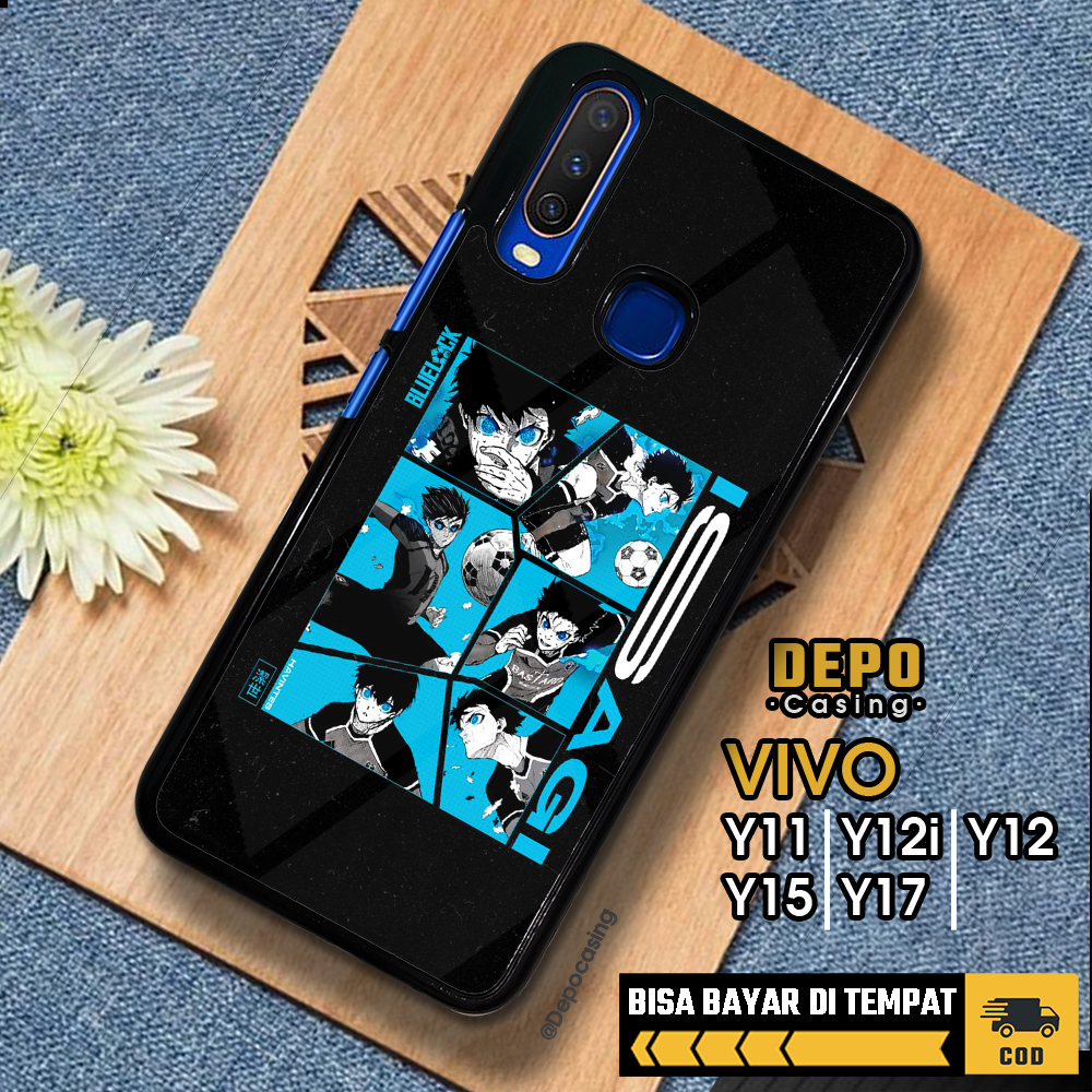 Case Vivo Y11 Y12 Y15 Y17 Y12i Casing Vivo Y11 Y12 Y15 Y17 Y12i Depo Casing [BLLK] Case Glossy Case 