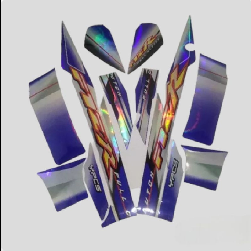 Striping Stiker Fiz R Full Clutch 2003 Biru Putih Hologram