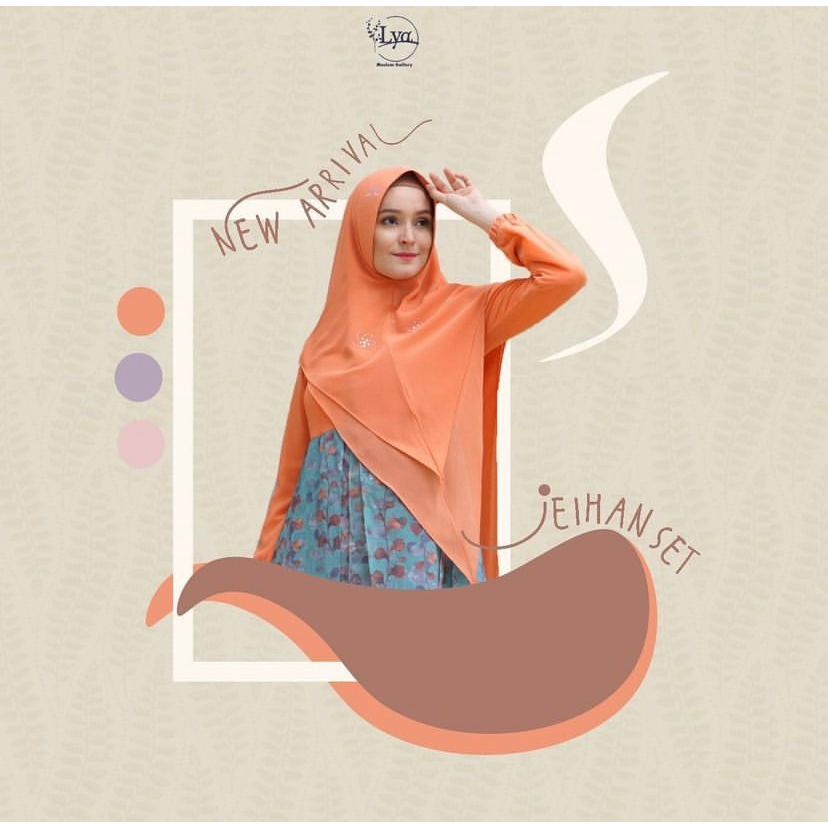 Jeihan Set Syar'i - Dress Only - Set Syar'i - Syar'i Ceruty