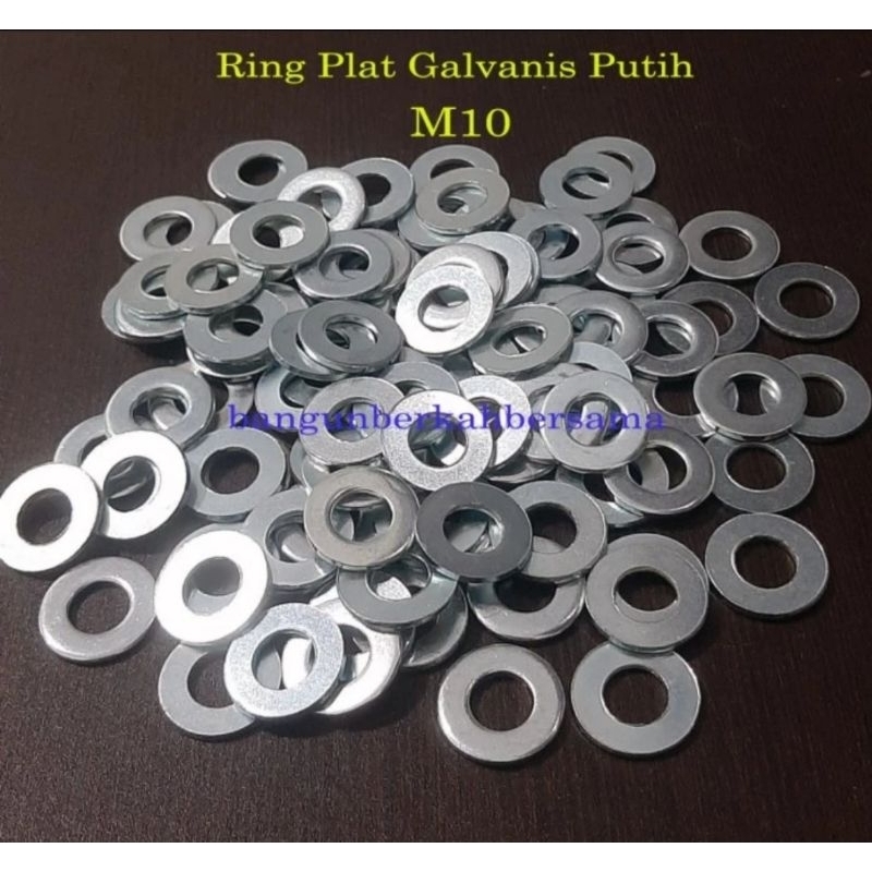 Ring plat M10 / Ring plat 10 mm - Ring Plat Galvanis