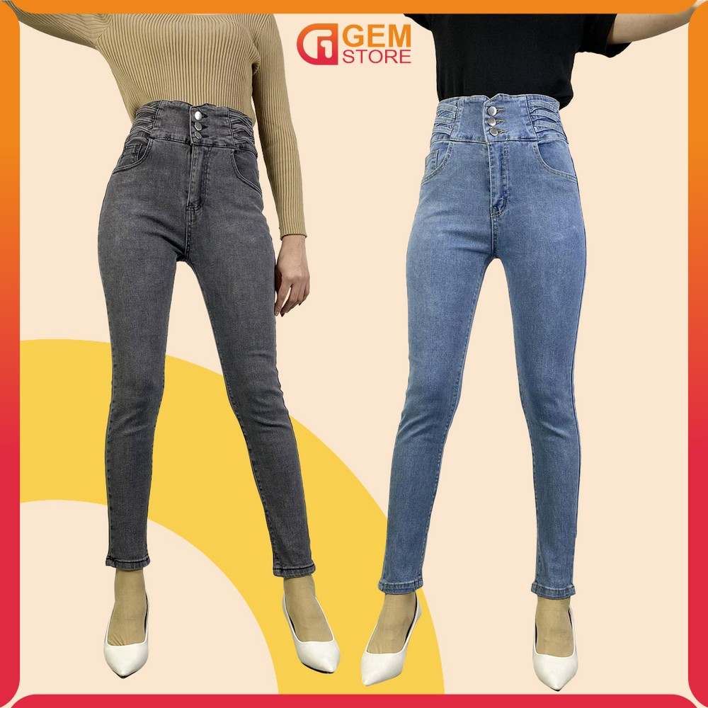 Celana Skinny Jeans Stretch Highwaist Wanita Model Tali Silang Samping  Fashion / Denim Ngaret Celan