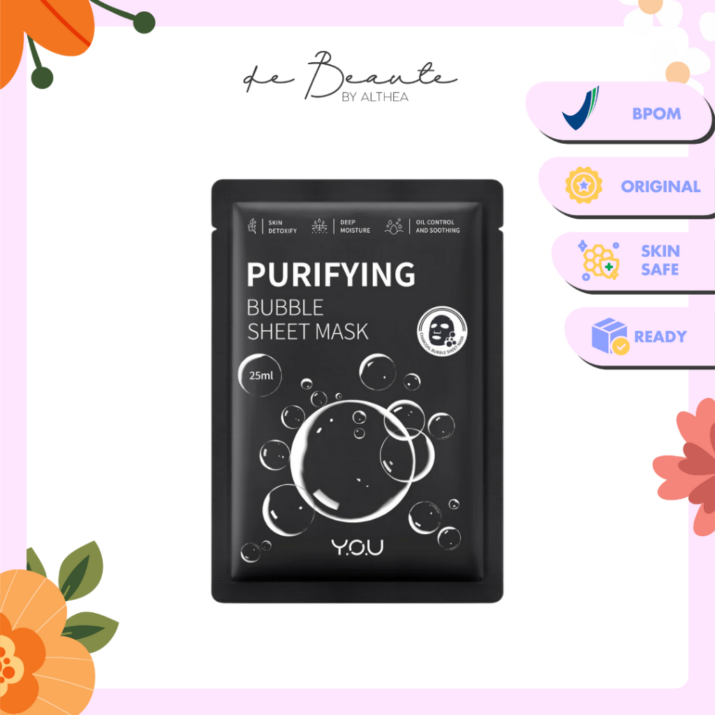 You Purifying Bubble Sheet Mask Bubble Detox | Masker Wajah | Moisturizer &amp; Oil Control