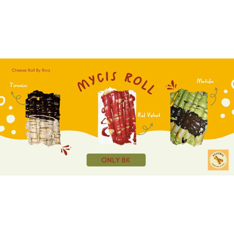 

MyCis Roll - Cheese Roll Bertabur Topping Berlimpah