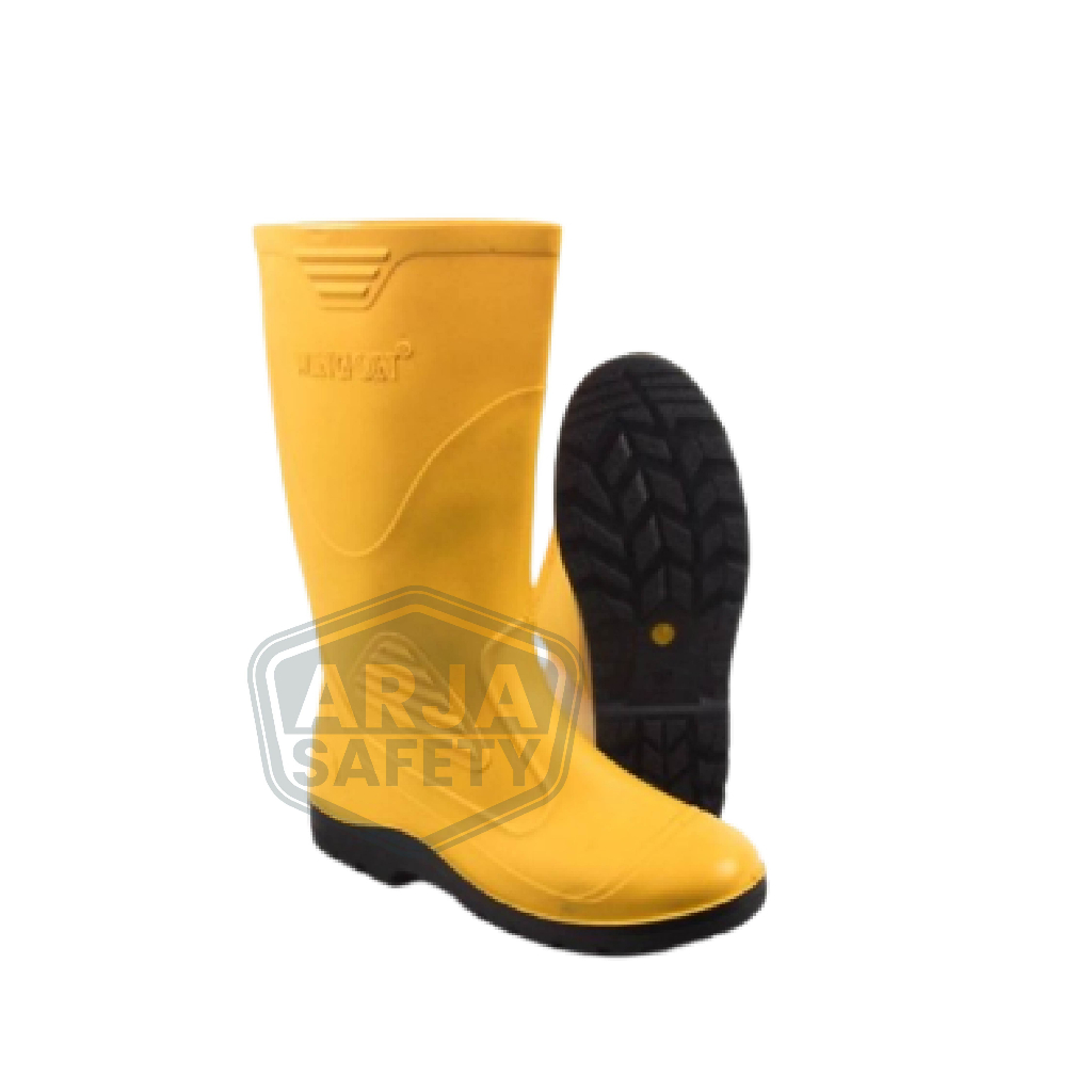 [ ARJA SAFETY ] Sepatu Boot Tinggi Wing On Eco Kuning - Sepatu APD Safety | Sepatu Kerja Karet | Sepatu Kebun | Sepatu Safety Tinggi | Sepatu Proyek | Sepatu Kebersihan