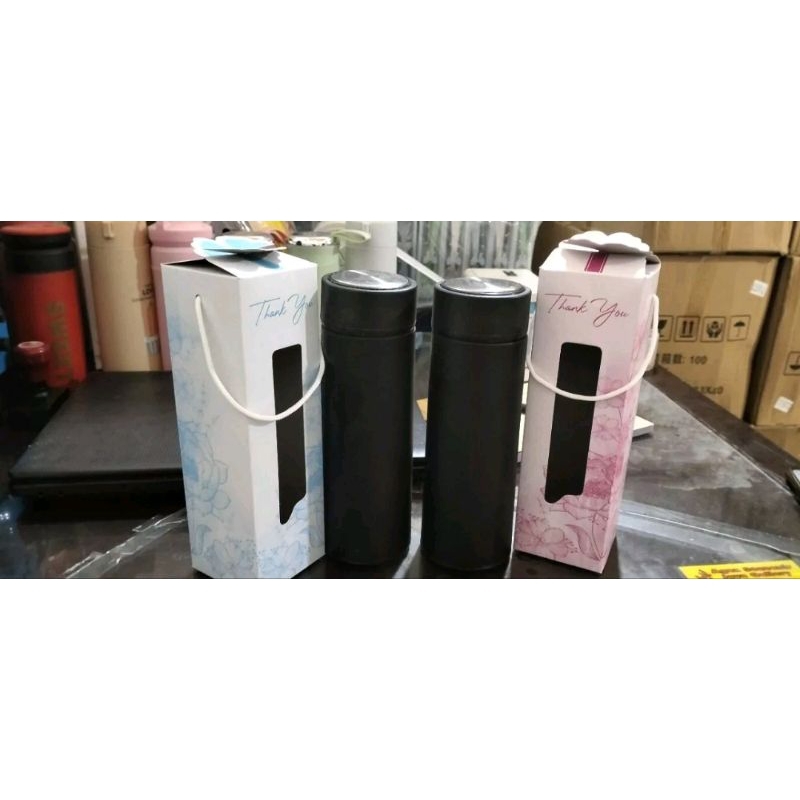 BOTOL TUMBLER HITAM+BOX