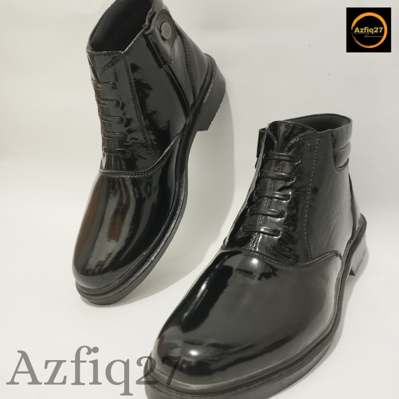 Sepatu Pdh Kilap Tali Mati Tni Polri Security Original Dinas Kantor Formal Terbaru Merek Azfiq27 #4