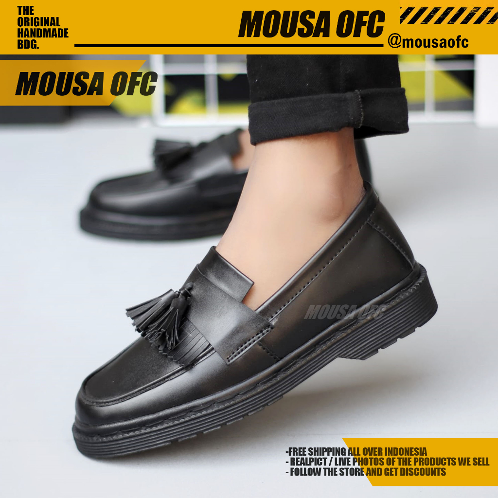 MOUSA Sepatu Loafers Docmart Pria Casual Formal Lesty