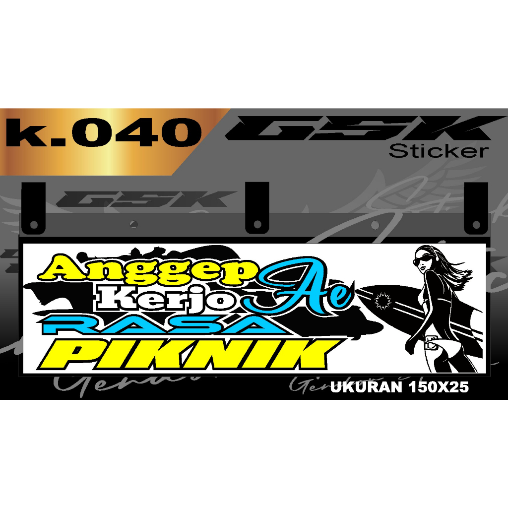 Stiker Cutting Karpet Belakang Truk All Sticker Variasi Karpet K.040