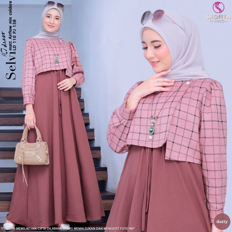 SELVI#11/KEYSA SET BAJU WANITA TERBARU BY SHOFIYA SFS