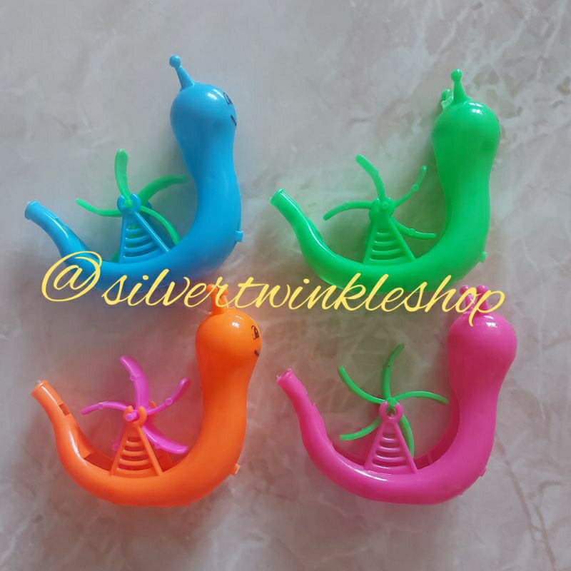 Mainan edukasi anak peluit siput kipas pluit alat musik tiup priwitan priwit seruling flute whistle 