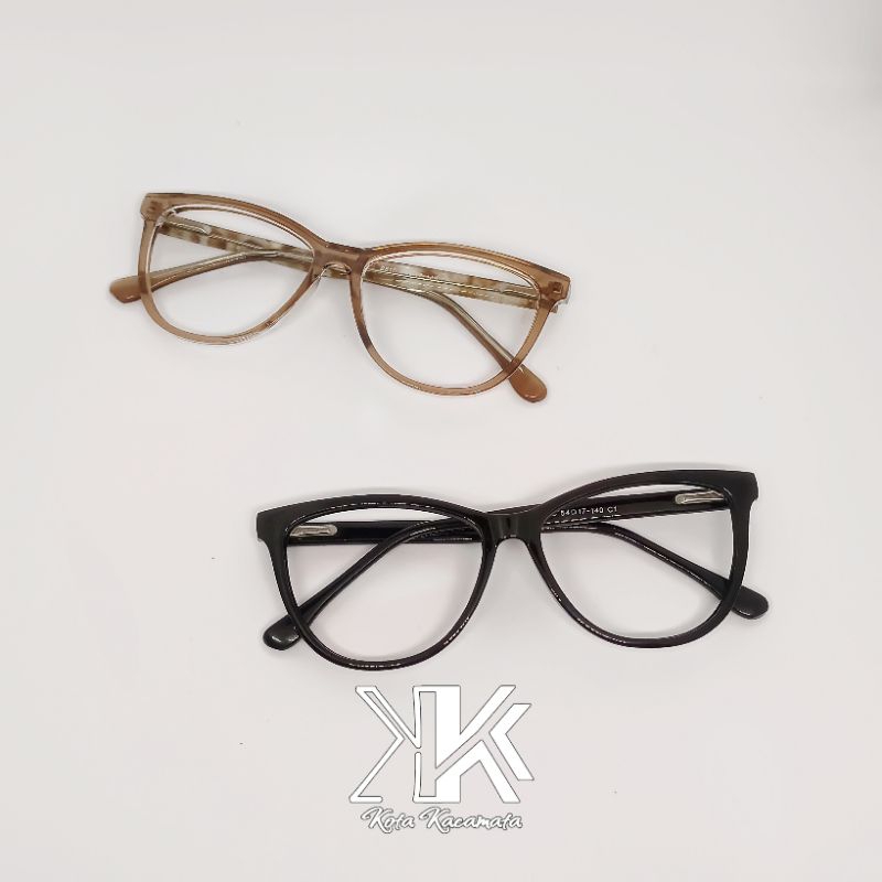 Frame GYNA - Frame kacamata Cat Eye Kacamata Minus Antiradiasi Kacamata Mata Kucing  Size 54-17-140 