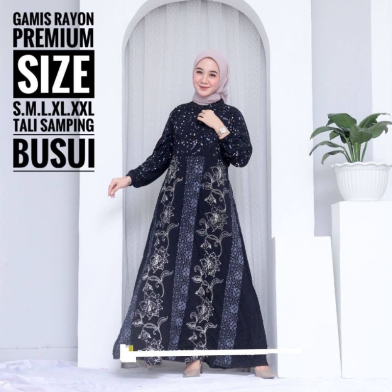 TERBARU GAMIS RAYON PREMIUM|HOME DRESS CANDI MEKAR|GAMIS TWILL ORI|GAMIS BUSUI JUMBO|GAMIS SYARI|DASTER / { S M L XL XXL } Terbaru Gamis twill rayon ORI Dress Muslim twil gamis rayon premium candi mekar