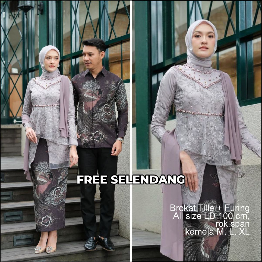 set batik couple baju kondangan wanita kebaya couple kondangan baju kondangan wanita pakaian wanita 