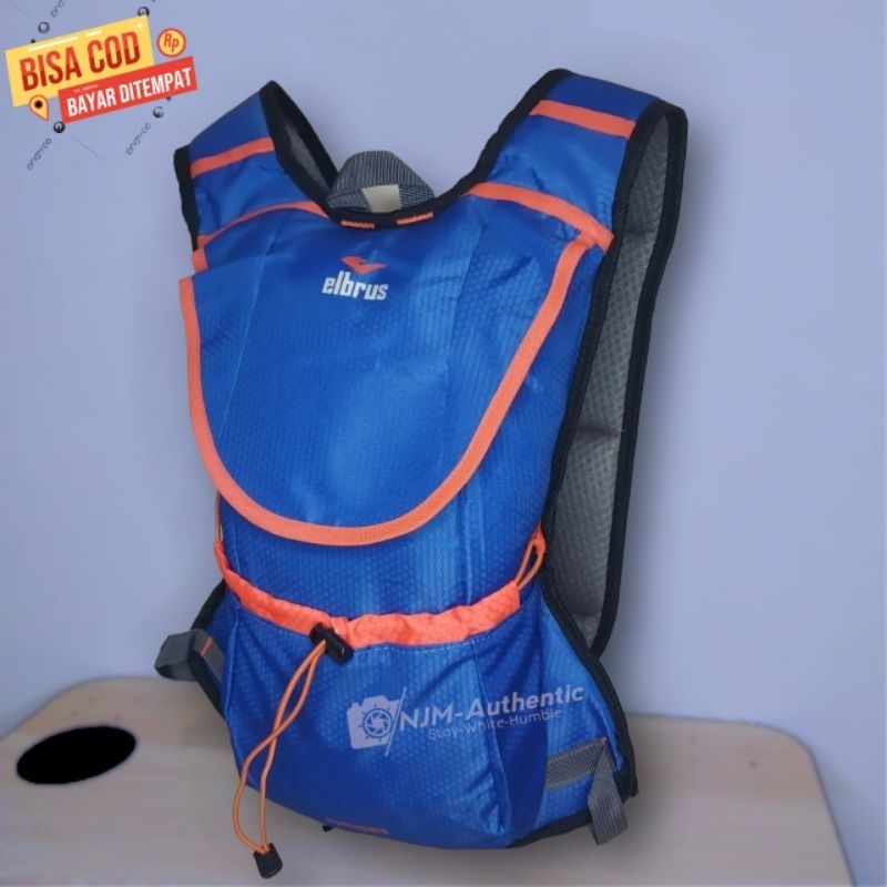 Daypack 25 Liter Tas Ransel Pria Wanita Elbrus Original Slot Laptop 12/13.Inchi Tas Ransel Sekolah Kuliah SMP SMK SMA Outdoor Hiking Gunung Adventure