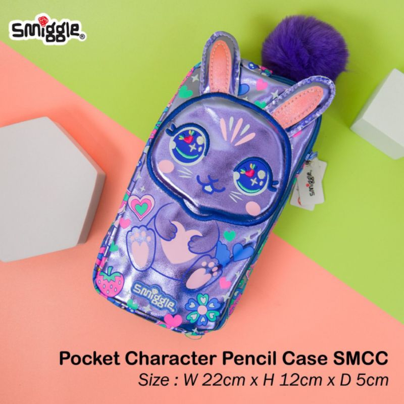 Pencil case smiggle pocket karakter/tempat pensil smiggle