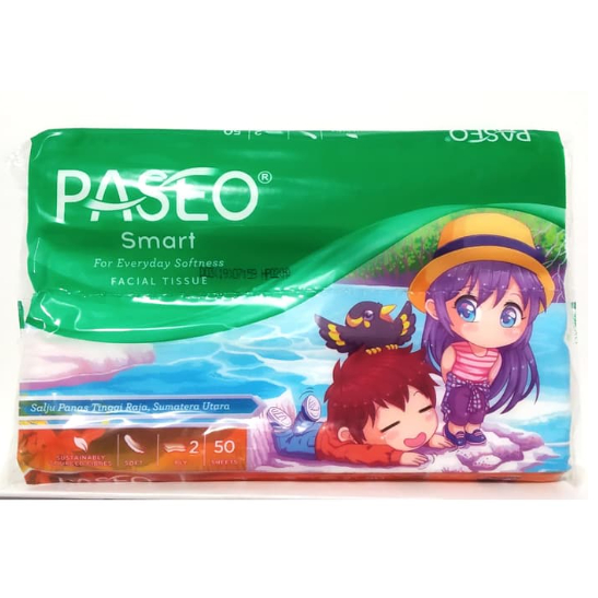 Tissue Paseo Travel Pack 50s 2 Ply  Facial | Tisu Travel Pack