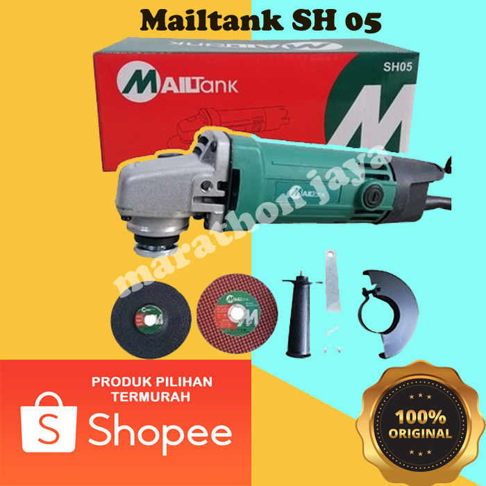 Mesin Gerinda Tangan Mailtank GWS 060 - Perlindungan Antiledakan dan Switch 2-Motion