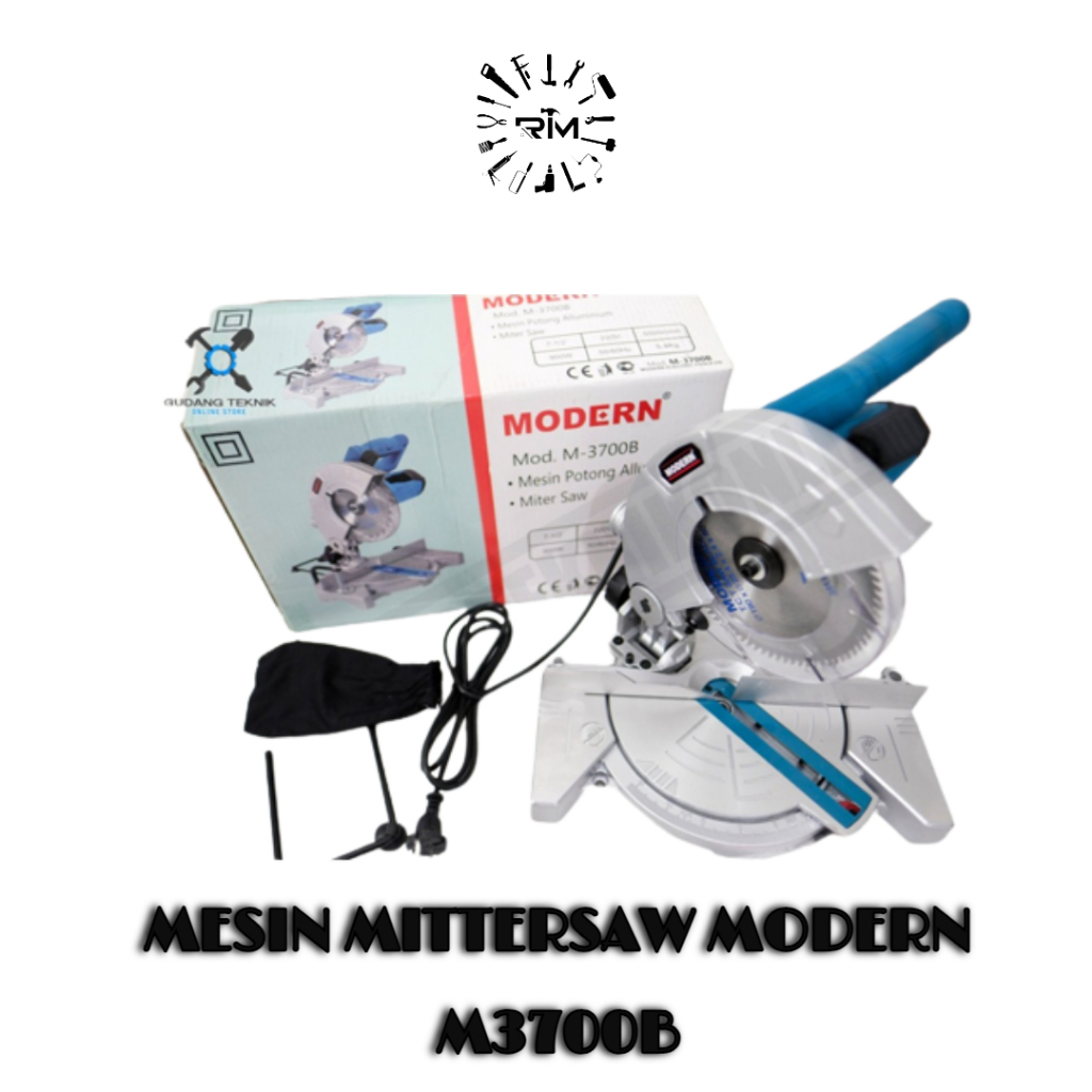 Mesin Potong Aluminium Modern M-3700/Potong Kayu 190mm 7" Modern