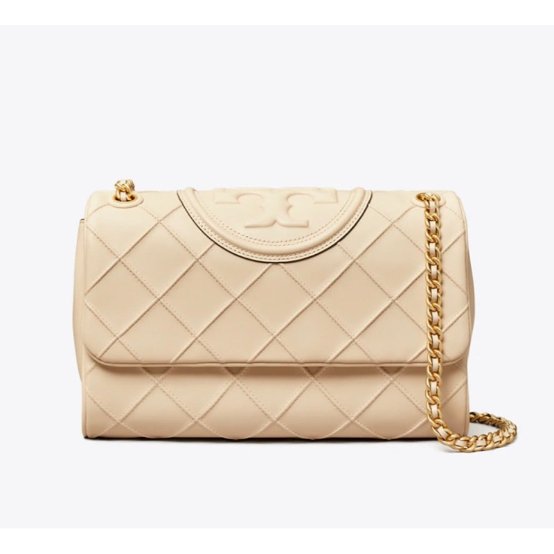 tory burch FLEMING SOFT CONVERTIBLE SHOULDER BAG new cream