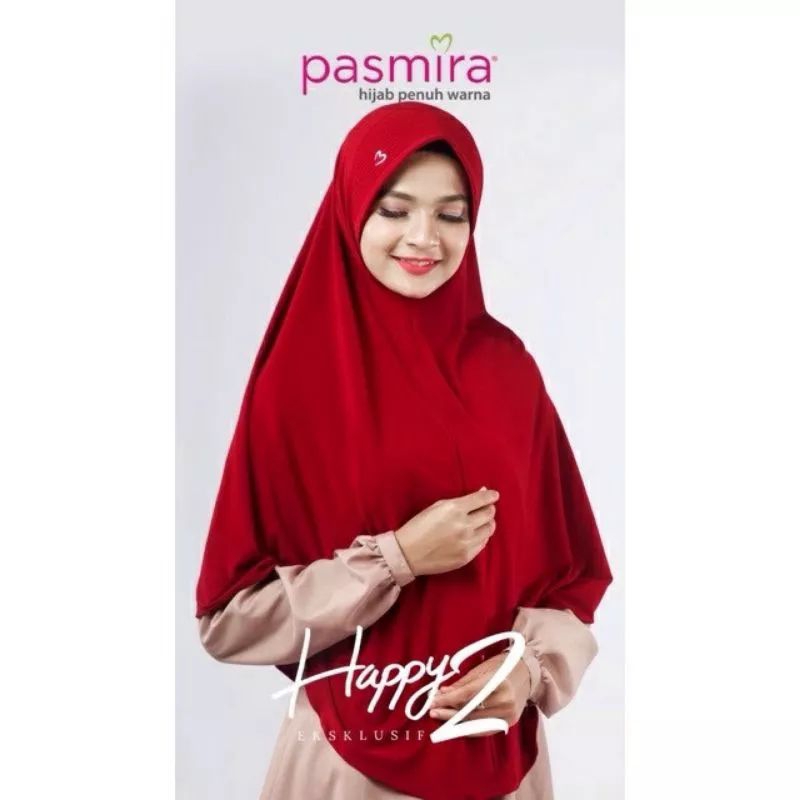 Jilbab Bergo Happy 2 Exclusive size XL by Pasmira