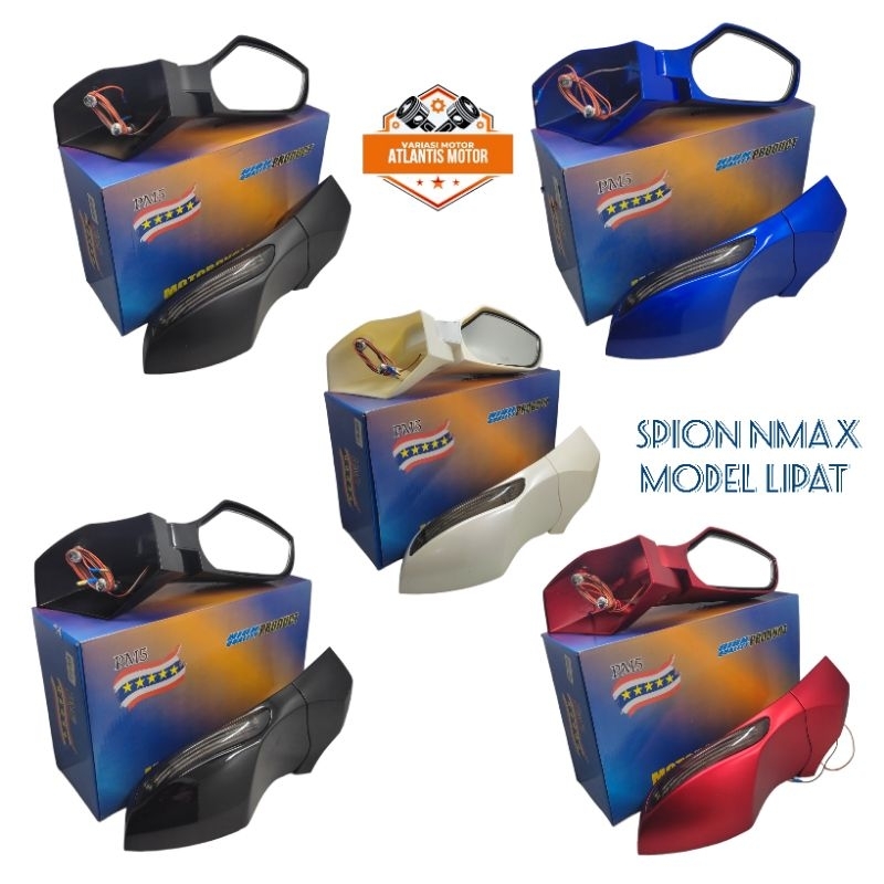 Spion Nmax Model Lipat Plus Sein Led Running Spion Body Nmax PNP Nmax New 2019 - 2022 Satu Set Kanan