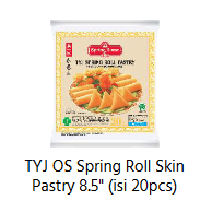 

SPRING HOME TYJ SPRING ROLL PASTRY 8.5" 20 pcs
