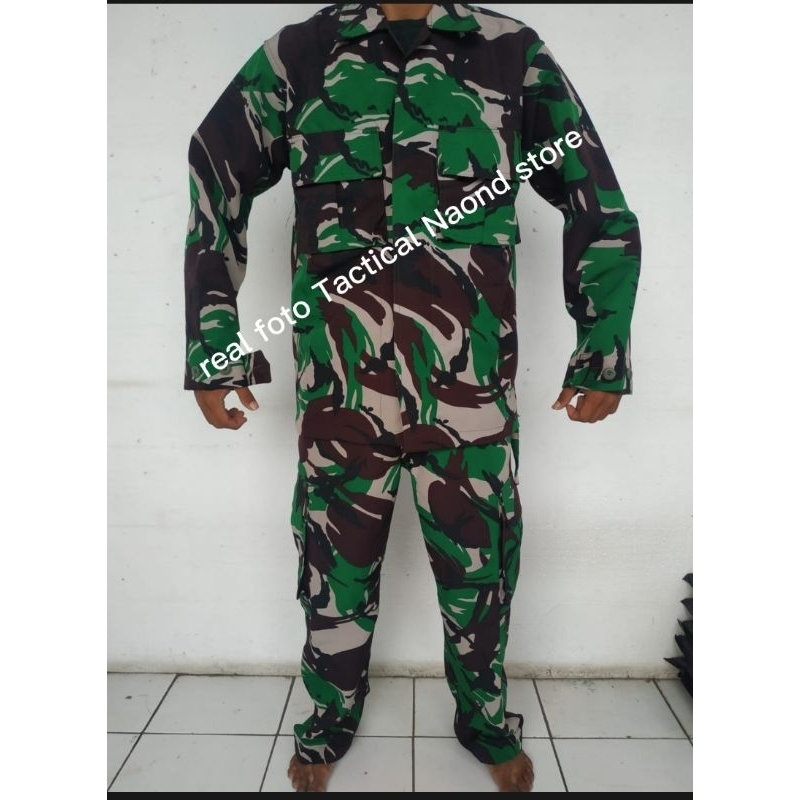 STELAN BAJU PDL DINIR MALVINAS/PDL TEMPUR VELBET PREMIUM/ PDL LORENG TNI DINIR