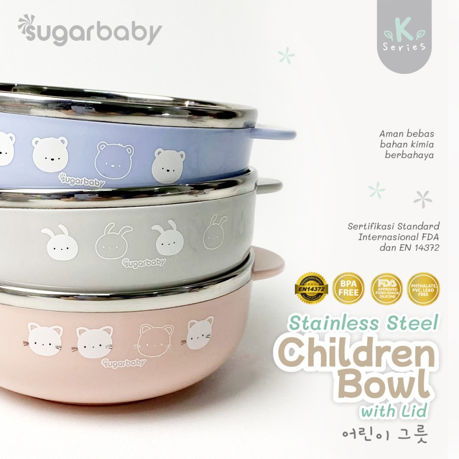 Makassar ! Stainless Steel Children Bowl Mangkok Stainless Sugar Baby