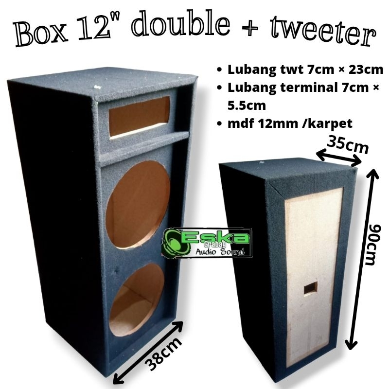 box speaker 12 inch double karpet mdf box sound 12 inch double