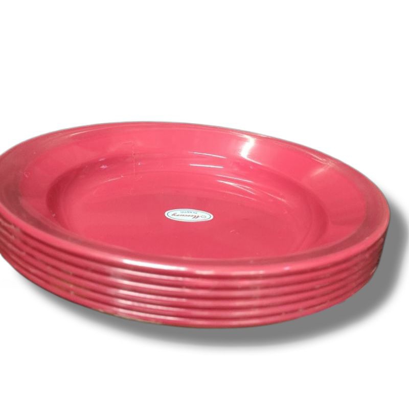 Paket hemat isi 12 pcs piring semi melamin