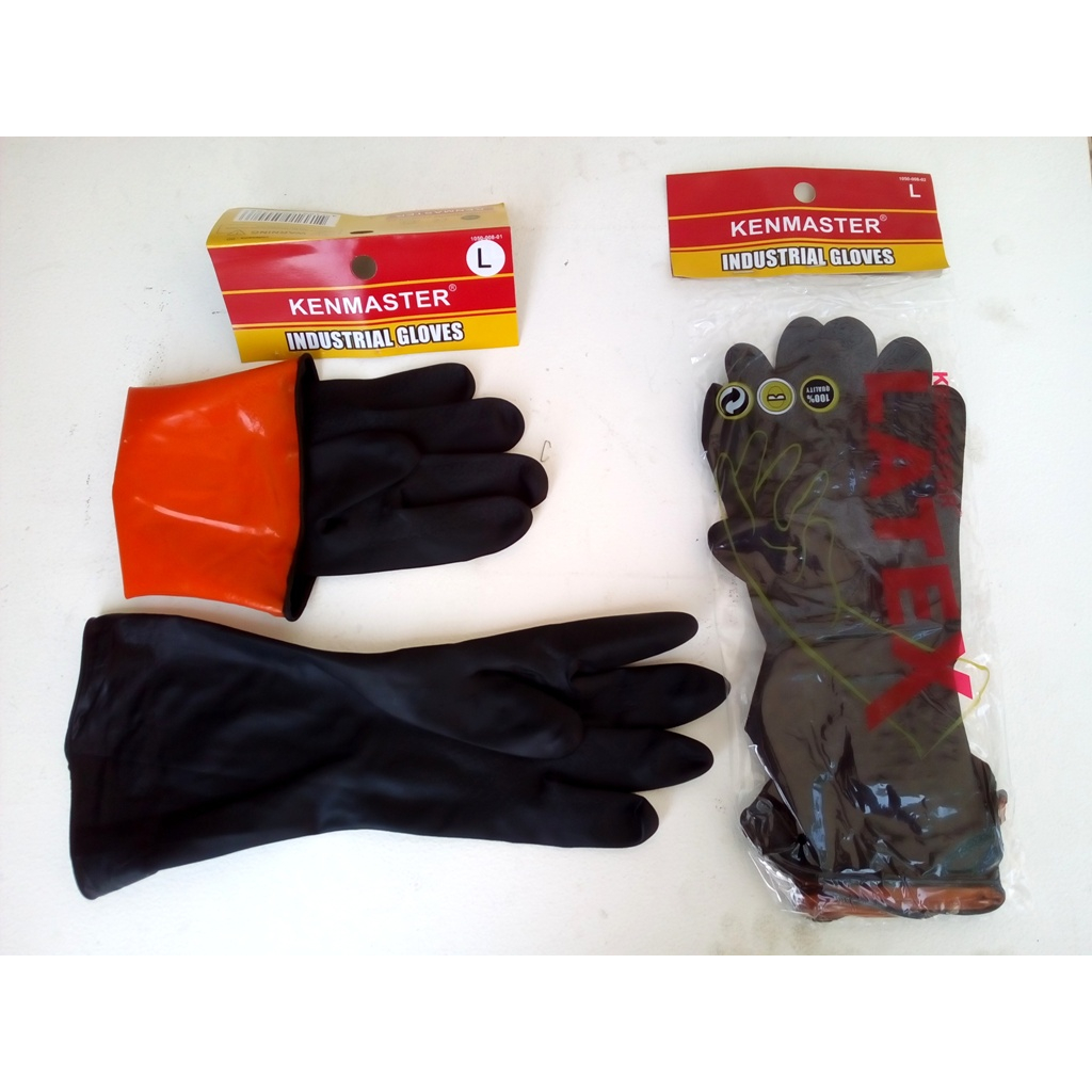 SARUNG TANGAN KARET LATEX HITAM / GLOVES/ SARUNG TANGAN CUCI PIRING/SARUNG TANGAN SERBAGUNA MULTIFUNGSI /HANDGLOVES BERKUALITAS