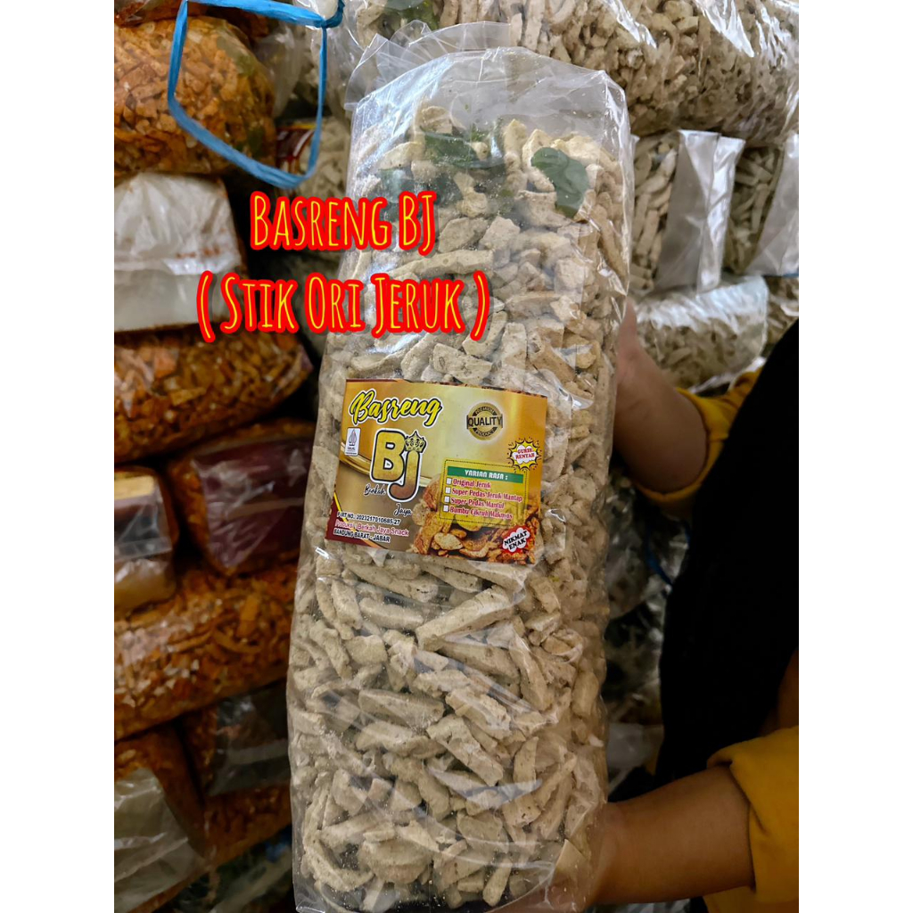 

Basreng Stik Original Daun Jeruk BJ by Berkah Jaya 2 kg (1 ball)