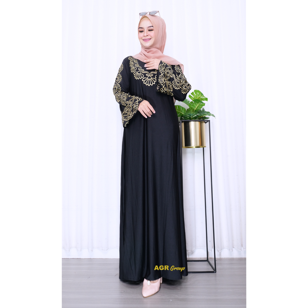 GAMIS JUMBO WANITA L XL XXL LD 94 100 120 MILLA DRESS BAHAN JERSEY PREMIUM GAMIS WANITA GAMIS LEBARA