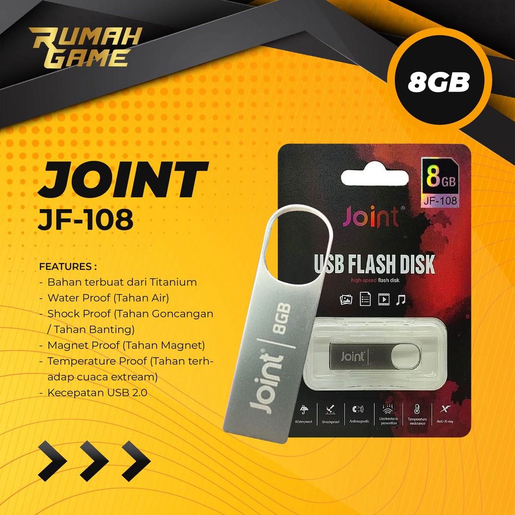 Flashdisk joint titanium 8gb/16GB JF-108  kualitas setara sandisk vgen original BY SMOLL