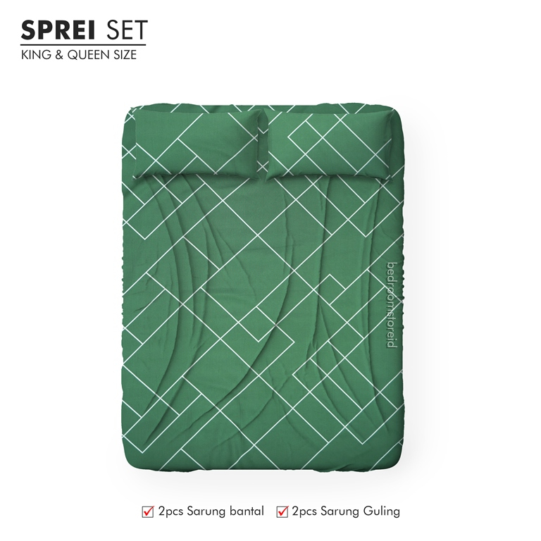 Sprei Aesthetic Motif Pajero Series | Ala Korea Sudah Termasuk Sarung Bantal Guling