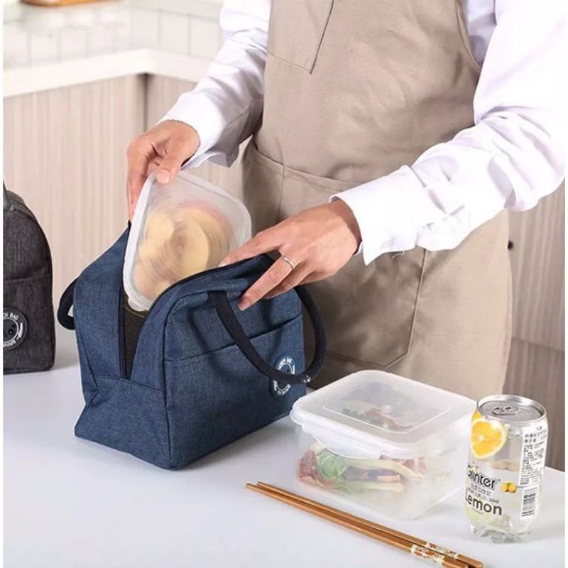 Tas Bekal Lunch Box Tas Travel Bekal Makanan Cooler Bag Waterproof Lunch Bag Tas Makanan Awet Panas