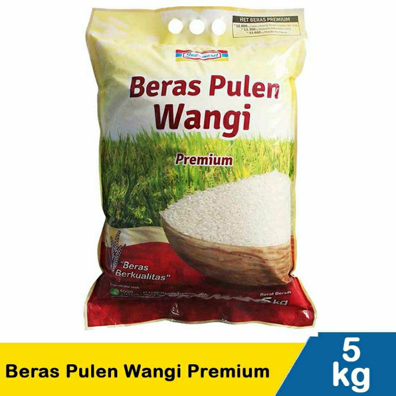 

indomaret beras pulen wangi 5kg, beras ramos 5kg, beras kepala super premium