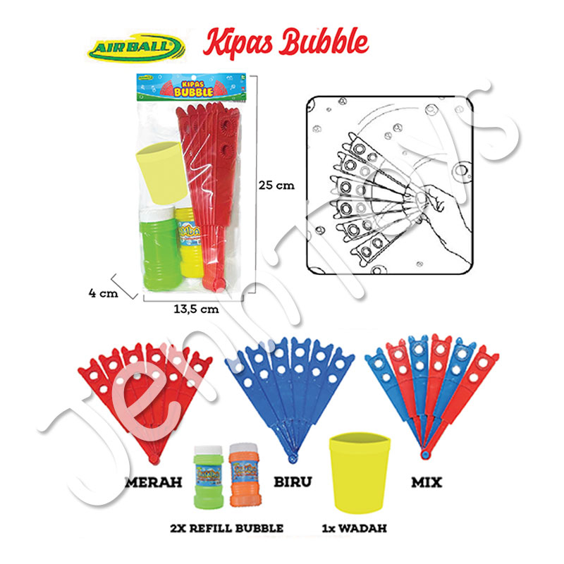 JennToys - Kipas Bubble Airball Mainan Gelembung Sabun