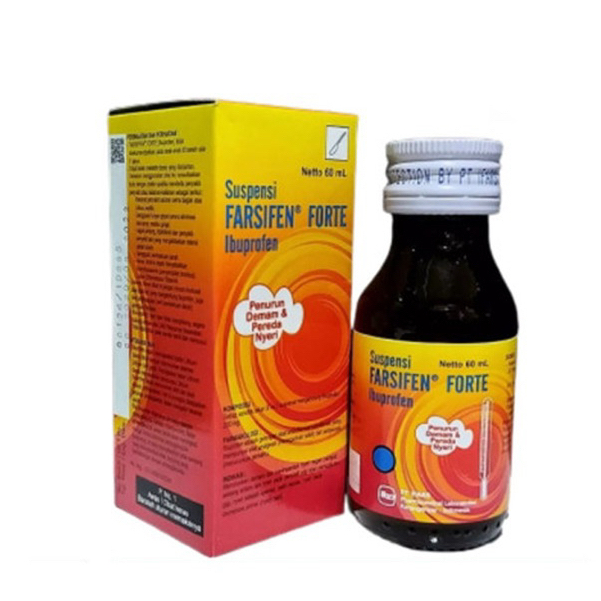 Farsifen Forte Sirup 60ml Ifars - Ibuprofen / Obat Demam / Obat Sakit Kepala / Obat Sakit Gigi / Oba