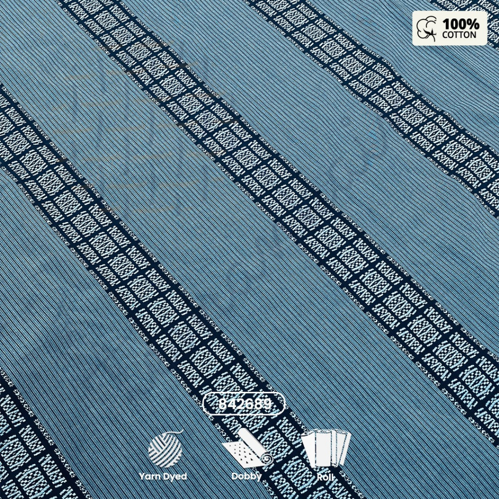 (50 CM) Kain Songket | Bahan Kain Songket | Bahan Baju Lebaran | Kain 100% Katun Motif Etnik 842689 