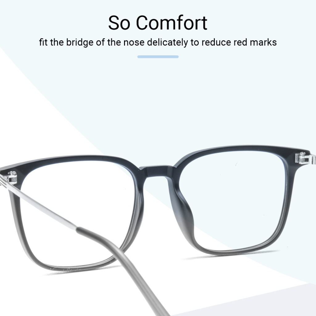 Robins kacamata Wayfarer Anti Radiasi Blueray Frame Kacamata Komputer Minus Photocromic Bluecromic Fashion Untuk Pria Wanita 1020-2