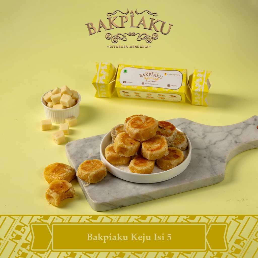 Bakpia Bakpiaku Khas Jogja isi 5 Keju