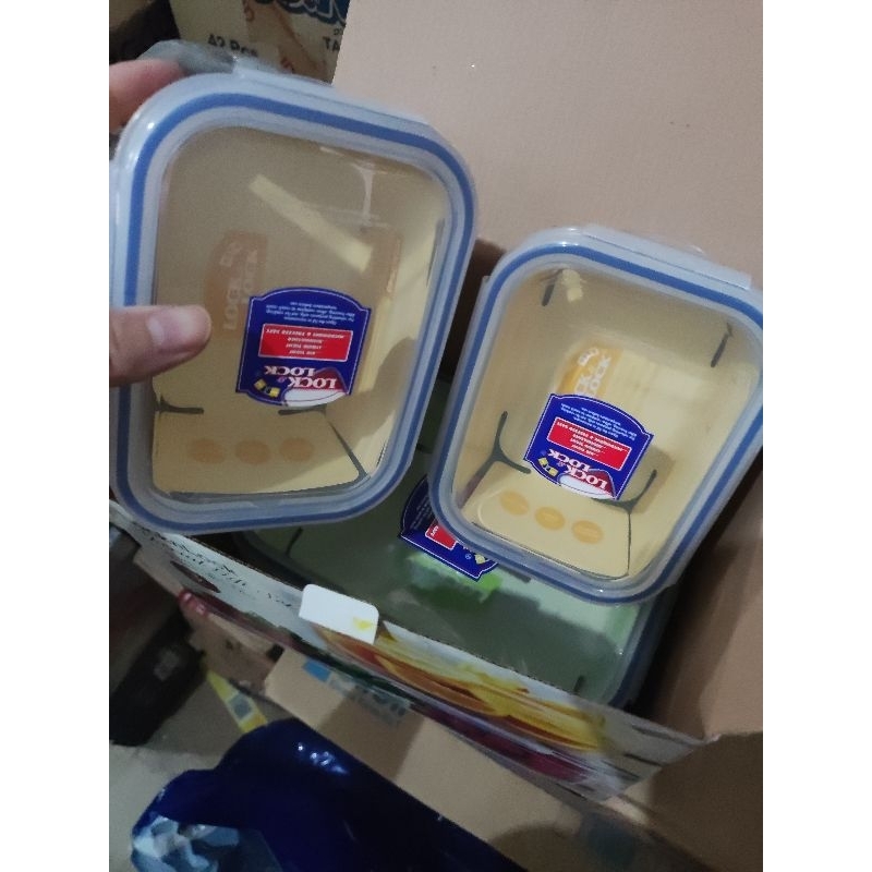 lock n lock lunch box kotak makan isi 3 kotak