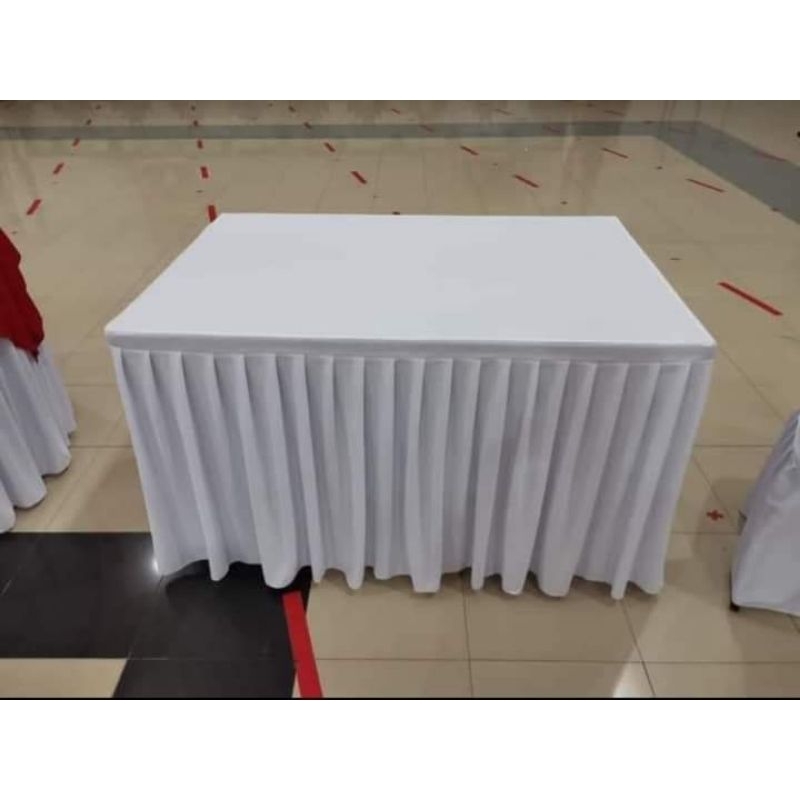 COVER MEJA KOTAK REMPEL - TAPLAK MEJA KOTAK - SARUNG MEJA PRASMANAN