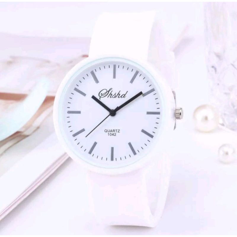 Jam Tangan Pria Wanita Harajuku Korean Simple Fashion Casual Jelly Rubber Karet Silikon