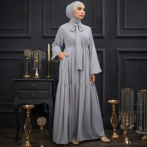 Bajurancak Baju Gamis Muslim Wanita Terbagus 2023 Baju Dress Polos Kekinian  Basic Matt Armany Babydoll Full Furing Durpadi Dress Gamis Terbaru 2023 Lebaran Wanita Busui Dan Wudhu Friendly