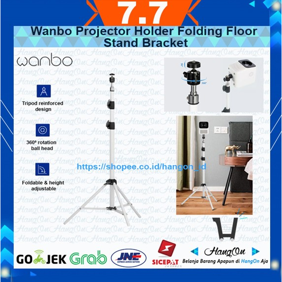 Wanbo Projector Holder Folding Floor Stand Bracket Tripod Proyektor