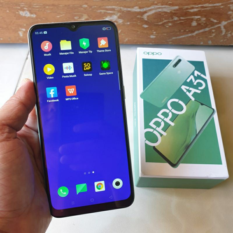 Oppo A31 6/128 second mulus dan lengkap