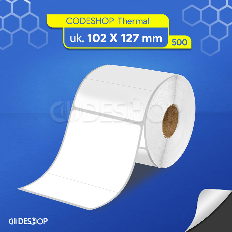 

Stiker Label Termal 102 x 127 / 102x127 mm / 102x127mm / 10,2x12,7 cm 500 Pcs