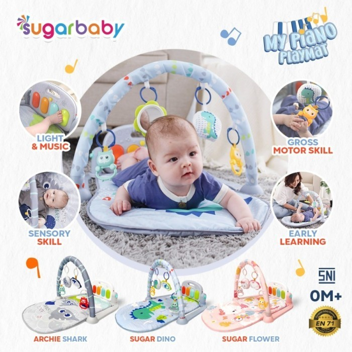 Sugar Baby My Piano Playmat | Sugarbaby Baby Karpet Music Play Mat mbs